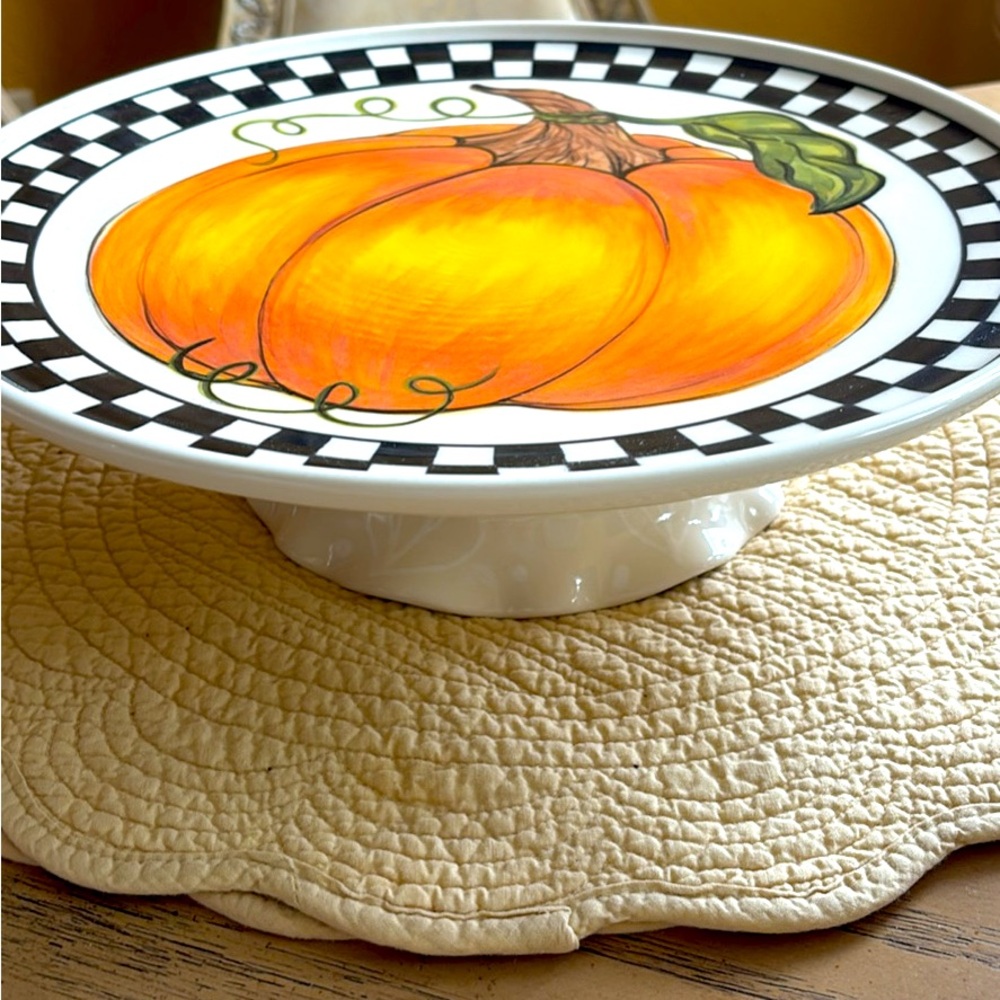 Heather Lane Plate with Pedestal